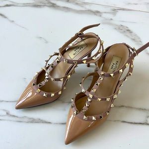 Rockstud Pointy Toe Heels 7.5
